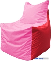 Кресло-мешок Flagman Фокс Ф2.1-199 (розовый/красный) - фото, картинка Кресло-мешок Flagman Фокс Ф2.1-199 (розовый/красный) - фото