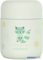 Термос для еды Miniland Thermy Dolce Mini 280мл (бирюзовый/енот) - фото, картинка Термос для еды Miniland Thermy Dolce Mini 280мл (бирюзовый/енот) - фото