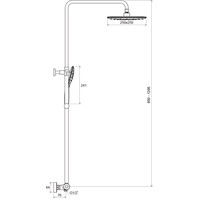 Душевая система Ravak TE 093.00/150 [X070099] - фото2