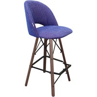 Стул Sheffilton SHT-ST34/S80 (синий мираж/темный орех/черный) - фото