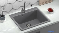 Кухонная мойка MARRBAXX Карельский камень 44/Q8 F044Q008 (темно-серый) - фото2