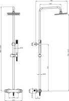 Душевая система Lauter Dew 21SH20404-4 - фото2