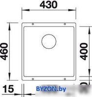 Кухонная мойка Blanco Rotan 400-U (шампань) - фото2