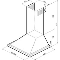 Кухонная вытяжка Krona Bella 600 Inox Push Button - фото2, картинка2 Кухонная вытяжка Krona Bella 600 Inox Push Button - фото2