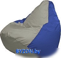 Кресло-мешок Flagman Груша Супер Мега 4XL Г5.1-345 (серый/синий) - фото