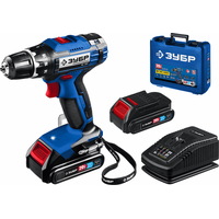 Дрель-шуруповерт Зубр Профессионал DL-201-22 (с 2-мя АКБ 2 Ач, кейс) - фото