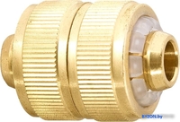 Коннектор Palisad Муфта ремонтная для шланга 1/2, латунная 66535 - фото, картинка Коннектор Palisad Муфта ремонтная для шланга 1/2, латунная 66535 - фото