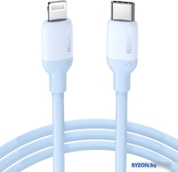 Кабель Ugreen US387 20313 USB Type-C - Lightning (1 м, голубой) - фото