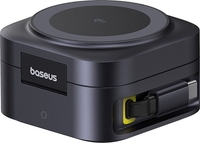 Сетевое зарядное Baseus PicoGo Series 2-in-1 Magnetic Wireless Charger Qi2 67W P10276800123-00 (черный) - фото2, картинка2 Сетевое зарядное Baseus PicoGo Series 2-in-1 Magnetic Wireless Charger Qi2 67W P10276800123-00 (черный) - фото2