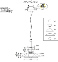 Подвесная люстра Aployt APL.772.06.12 - фото2, картинка2 Подвесная люстра Aployt APL.772.06.12 - фото2