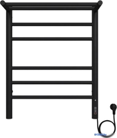 Полотенцесушитель TERMINUS Аврора с полкой П6 450х600 КС 9005 (черный) - фото