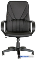 Кресло Office-Lab КР37 (экокожа, черный) - фото