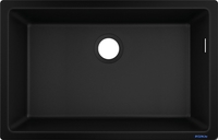 Кухонная мойка Hansgrohe S51 S510-U660 Zlewozmywak podblatowy 660 43432170 (черный графит) - фото