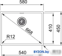 Кухонная мойка Franke BXX 210-54 127.0677.190 (стальной) - фото2
