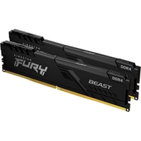 Оперативная память Kingston FURY Beast 2x8GB DDR4 PC4-25600 KF432C16BBK2/16 - фото
