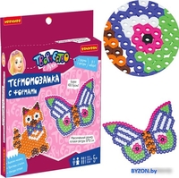 Термомозаика Bondibon Термомозаика с блестками Бабочка и кошка ВВ5043 - фото