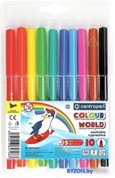 Фломастеры Centropen Цветной мир Пингвины 7550/10 TP (10 шт) - фото
