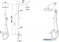 Душевая система Bravat Arden F6351385CP-A1-RUS - фото2