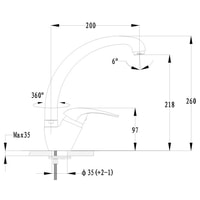 Смеситель GranFest 3323 (иней) - фото2, картинка2 Смеситель GranFest 3323 (иней) - фото2