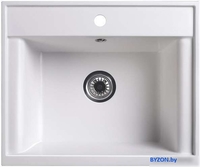 Кухонная мойка Belux SG-REC-6050 (белый кварц) - фото
