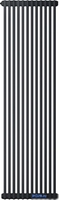 Стальной трубчатый радиатор Zehnder Charleston 2180, 1/2", 6 секций, боковое подключение (черный матовый) - фото