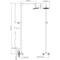 Душевая система Potato P34357S - фото2