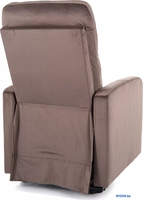 Кресло-кровать Signal Otus Velvet Bluvel 38 (капучино) - фото2, картинка2 Кресло-кровать Signal Otus Velvet Bluvel 38 (капучино) - фото2