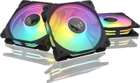 Комплект вентиляторов для корпуса ASUS TUF Gaming TR120 ARGB Reverse Triple Pack (черный) - фото2, картинка2 Комплект вентиляторов для корпуса ASUS TUF Gaming TR120 ARGB Reverse Triple Pack (черный) - фото2