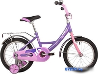 Детский велосипед Novatrack Vector 16 2022 163VECTOR.LC22 (фиолетовый) - фото