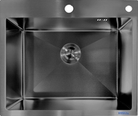 Кухонная мойка Asteria A6050NB-D (черный декор) - фото