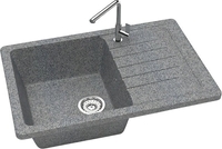 Кухонная мойка MARRBAXX Карельский камень модель 16/Q8 F016Q008 (серый/темно-серый) - фото2