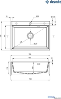 Кухонная мойка Deante ZQE_N103 - фото2