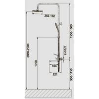 Душевая система Vieir 423562 - фото2