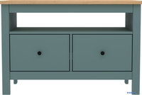 Тумба Mio Tesoro Сага 2 ящика 2.08.03.080.16 (темно-бирюзовый/ясень) - фото2, картинка2 Тумба Mio Tesoro Сага 2 ящика 2.08.03.080.16 (темно-бирюзовый/ясень) - фото2