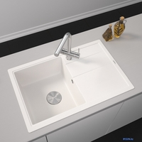 Кухонная мойка ZorG Rock 78 Premium alba - фото