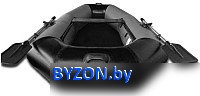 Гребная лодка Vivax К220 с ковриком-сланью (без киля, серый/черный) - фото2