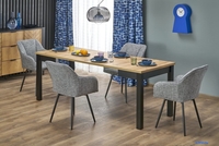 Кухонный стол Halmar Qubik 80-200/80/76 (дуб артизан/черный) - фото2