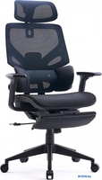 Офисное кресло CACTUS CS-CHR-MC01-BLBK (черный/синий) - фото
