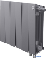 Биметаллический радиатор Royal Thermo PianoForte 300 VDR Silver Satin (6 секций) - фото