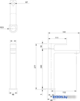 Смеситель Omnires Baretti BA7812 BL - фото2