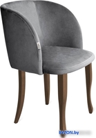 Стул с подлокотниками Sheffilton SHT-ST33/S122 (угольно-серый/темный орех/черный муар) - фото