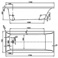 Ванна VagnerPlast Veronela 170x75 (с каркасом и экраном) - фото2