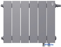 Биметаллический радиатор Royal Thermo PianoForte 300 VDR Silver Satin (6 секций) - фото2
