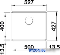 Кухонная мойка Blanco Subline 500-F (антрацит) - фото2