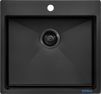 Кухонная мойка ZorG ZRE 5551 graphite - фото2