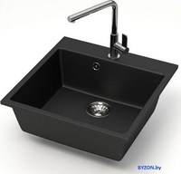 Кухонная мойка MARRBAXX Карельский камень модель 42/Q4 (черный) - фото