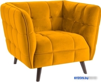 Интерьерное кресло Signal Castello Velvet 1 Bluvel 68 (карри) - фото