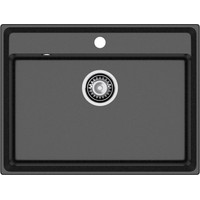 Кухонная мойка GranFest GF-LV-660 (черный) - фото