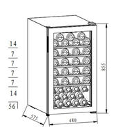 Винный шкаф MAUNFELD MFWC-124S56 - фото2