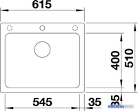 Кухонная мойка Blanco Naya 6 519645 (кофе) - фото2